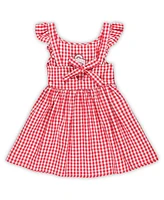 Garb Toddler Girls Scarlet Ohio State Buckeyes Constance Gingham Dress