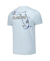 Flomotion Men's and Women's Light Blue The Players Florida Outline T-Shirt