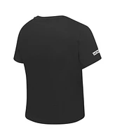 Freeze Max Women's Black Monopoly Babydoll Cropped T-Shirt