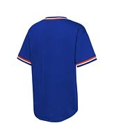 Outerstuff Big Boys and Girls Royal New York Mets Relief Pitcher V-Neck T-Shirt