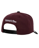 Mitchell & Ness Men's Purple/Black Anaheim Ducks Under Arch Two-Tone Pro Crown Snapback Hat