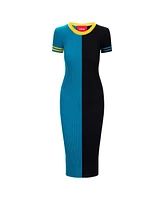 Staud Women's Teal/Black Jacksonville Jaguars Colleen Dress