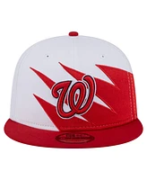 New Era Men's Red/White Washington Nationals Jagged 9FIFTY Snapback Hat