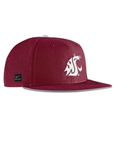 Nike Men's Crimson Washington State Cougars On-Field True Performance Baseball Fitted Hat