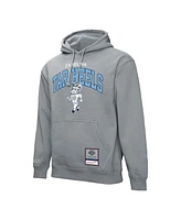 Mitchell & Ness Men's Heather Gray North Carolina Tar Heels Classic Arch Pullover Hoodie