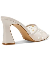 Dv Dolce Vita Women's Yossi Pearl Mesh Slide Dress Sandals