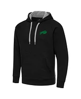 Antigua Men's Black Buffalo Bills St. Patrick's Day Victory Pullover Hoodie