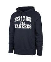 '47 Brand Men's Navy New York Yankees Velocity Headline Pullover Hoodie