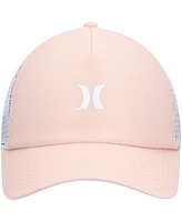 Hurley Women's Pink/White Icon Trucker Snapback Hat
