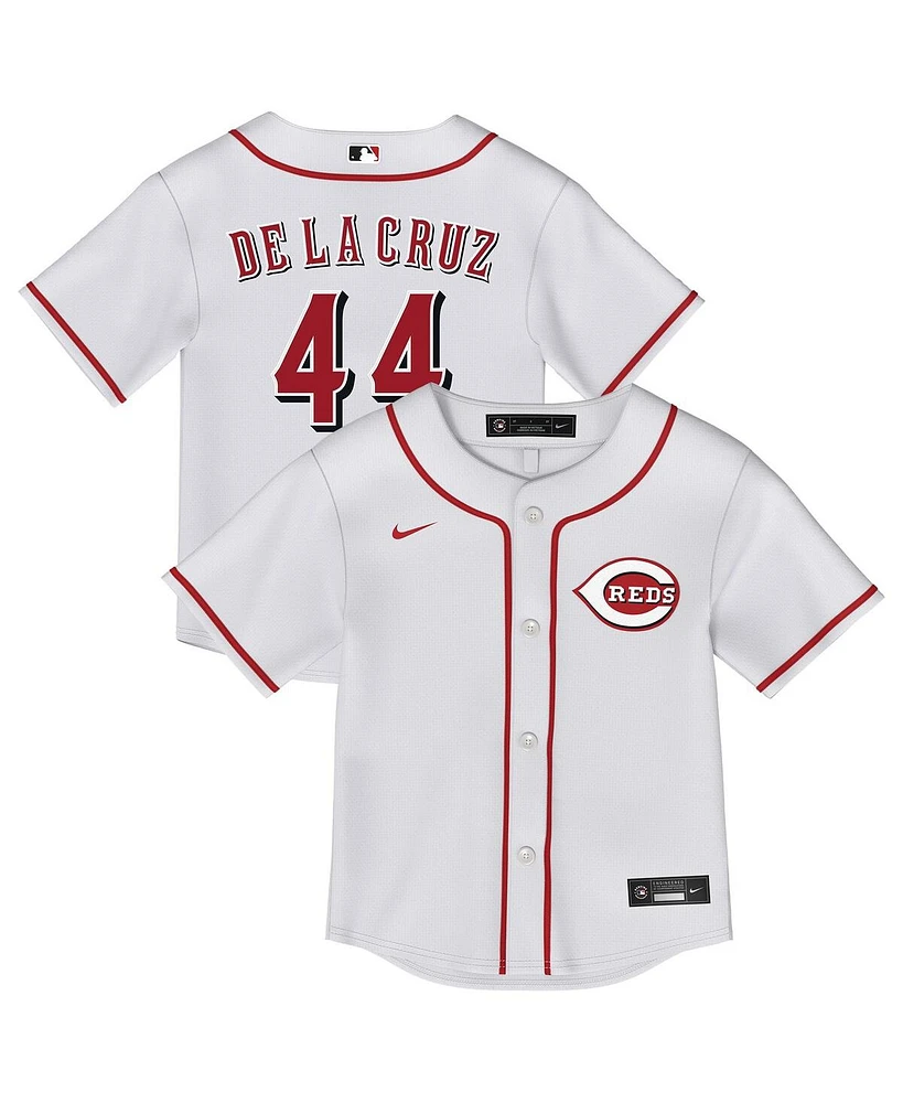 Nike Toddler White Elly De La Cruz Cincinnati Reds Replica 2.0 Player Jersey