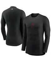 Nike Men's Black Arizona Diamondbacks Base Layer Raglan Long Sleeve Performance T-Shirt