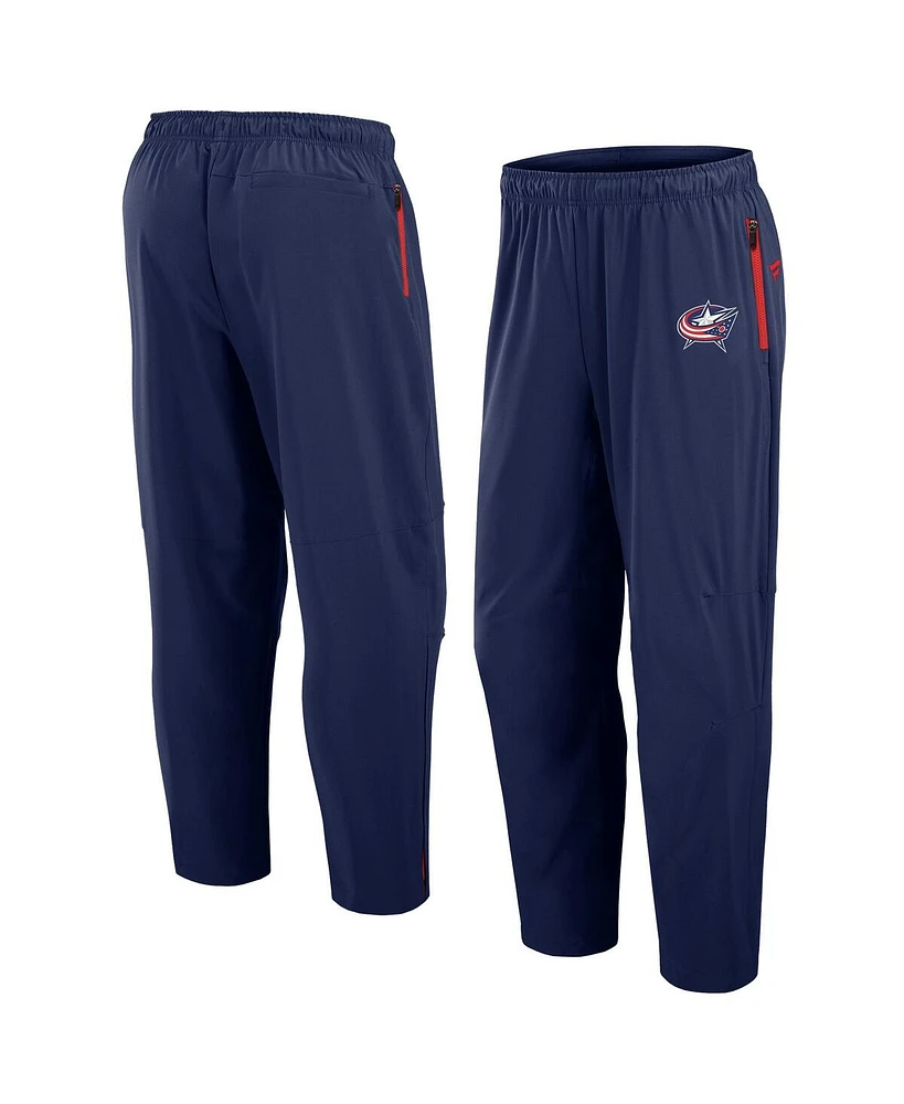 Fanatics Men's Navy Columbus Blue Jackets Authentic Pro Rink Pants