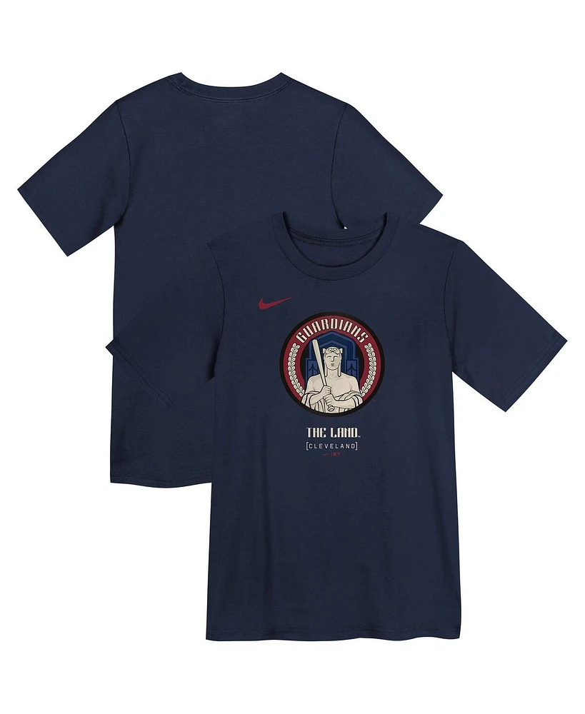 Nike Preschool Navy Cleveland Guardians City Connect T-Shirt