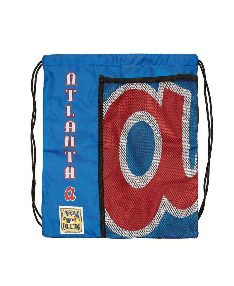 Mitchell & Ness Atlanta Braves Cooperstown Collection Logo Cinch Bag