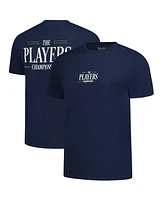 Barstool Golf Men's Navy 2025 The Players Varsity Logo T-Shirt