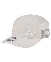 New Era Men's Light Beige Athletics Flawless 9SEVENTY Stretch Snap Hat