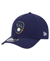 New Era Men's Navy Milwaukee Brewers 9FORTY M-Crown Adjustable Hat