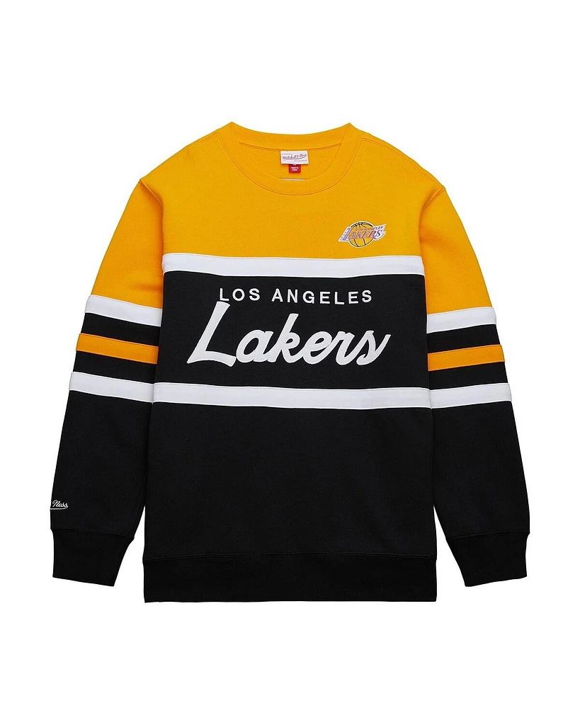 Mitchell & Ness Women's Gold Los Angeles Lakers Hardwood Classics Pullover Sweatshirt