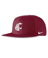 Nike Men's Crimson Washington State Cougars On-Field True Performance Baseball Fitted Hat
