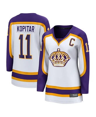 Fanatics Women's Anze Kopitar White Los Angeles Kings Special Edition 2.0 Breakaway Captain's Patch Jersey