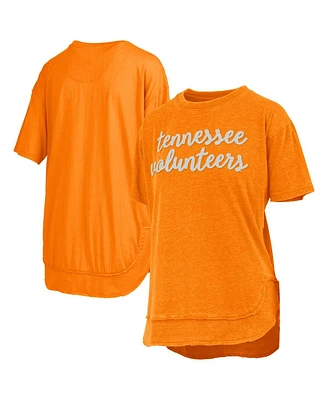 Pressbox Women's Orange Tennessee Volunteers Poncho T-Shirt