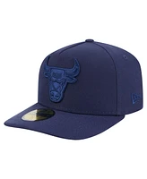 New Era Men's Navy Chicago Bulls Colorpack A-Frame Pinch Front 59FIFTY Fitted Hat