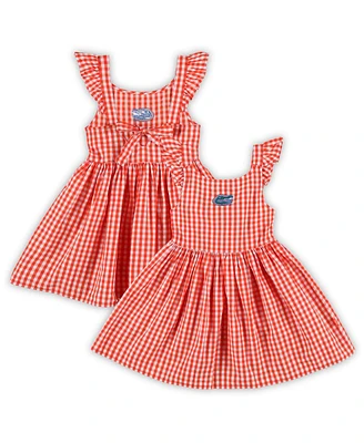Garb Toddler Girls Orange Florida Gators Constance Gingham Dress