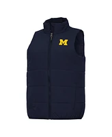 Antigua Women's Navy Michigan Wolverines Experience Full-Zip Vest