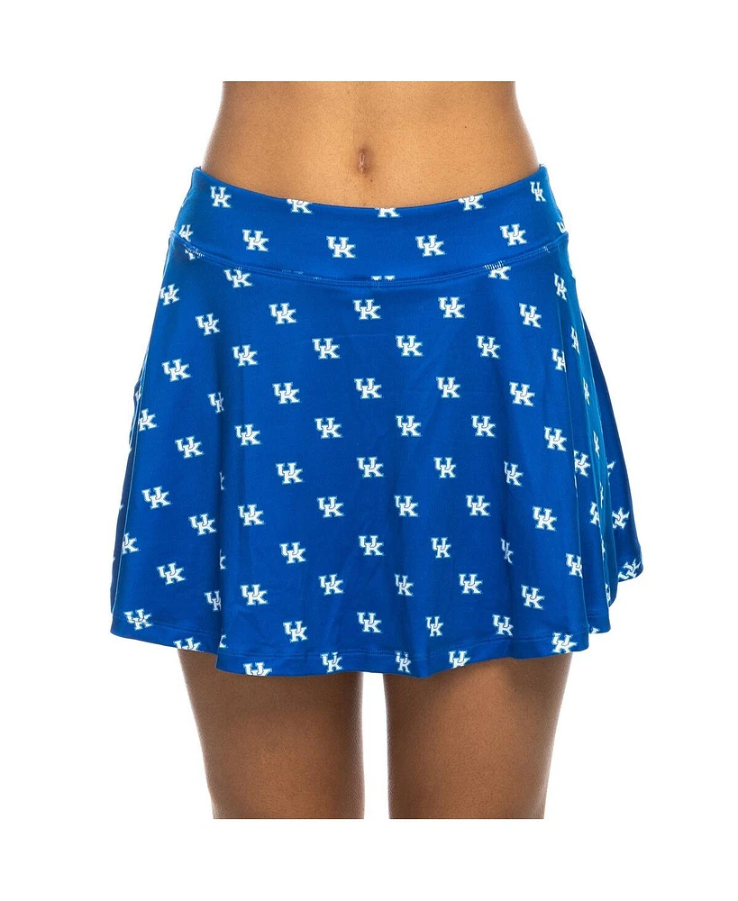 ZooZatz Women's Royal Kentucky Wildcats All-Over Print Flowy Skort