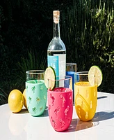 TarHong Color Base Jumbo Glasses, Set of 6