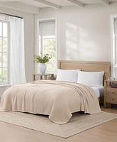 Tommy Hilfiger Solid Cotton Pique Blanket