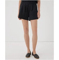Pact Women's Organic Cotton Canopy Linen Blend High-Waisted Short