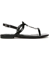 Sam and Libby Women's Pearl T Strap Thong Flat Sandals