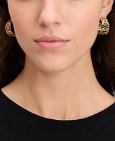 kate Spade new york Small Flower Lace Hoop Earrings, 1.05"