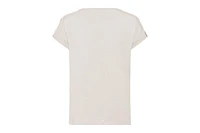 Olsen Women's T-Shirt with Linen Patchwork