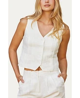 Crescent Women's Juliet Linen Vest