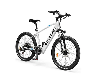 Goldoro Electric Bike 26" X7 Aluminum Alloy Mountain Bike, 350W/36V, Max 17.4 Mph