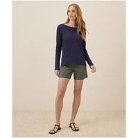 Pact Women's Organic Cotton Featherweight Slub Long Sleeve Tee