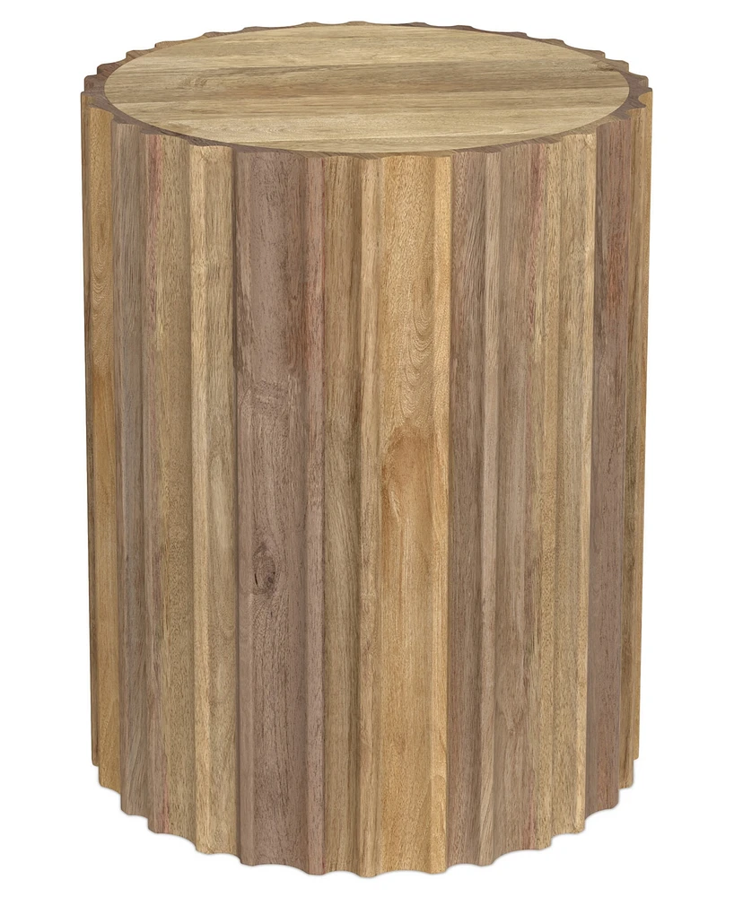Simpli Home 20" Mango Wood Rolf Side Table