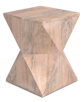 Simpli Home 19" Mango Wood Sutton Side Table