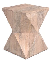 Simpli Home 19" Mango Wood Sutton Side Table