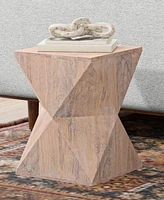 Simpli Home 19" Mango Wood Sutton Side Table