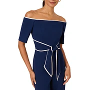 Adrianna Papell Women's Off-The-Shoulder Jumpsuit