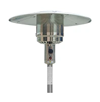 48000 Btu Steel Propane Cylindrical Pole Standing Patio Heater