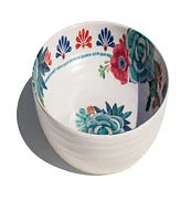 TarHong Desert Succulent 6-Pc. Low Bowls, Service For 6