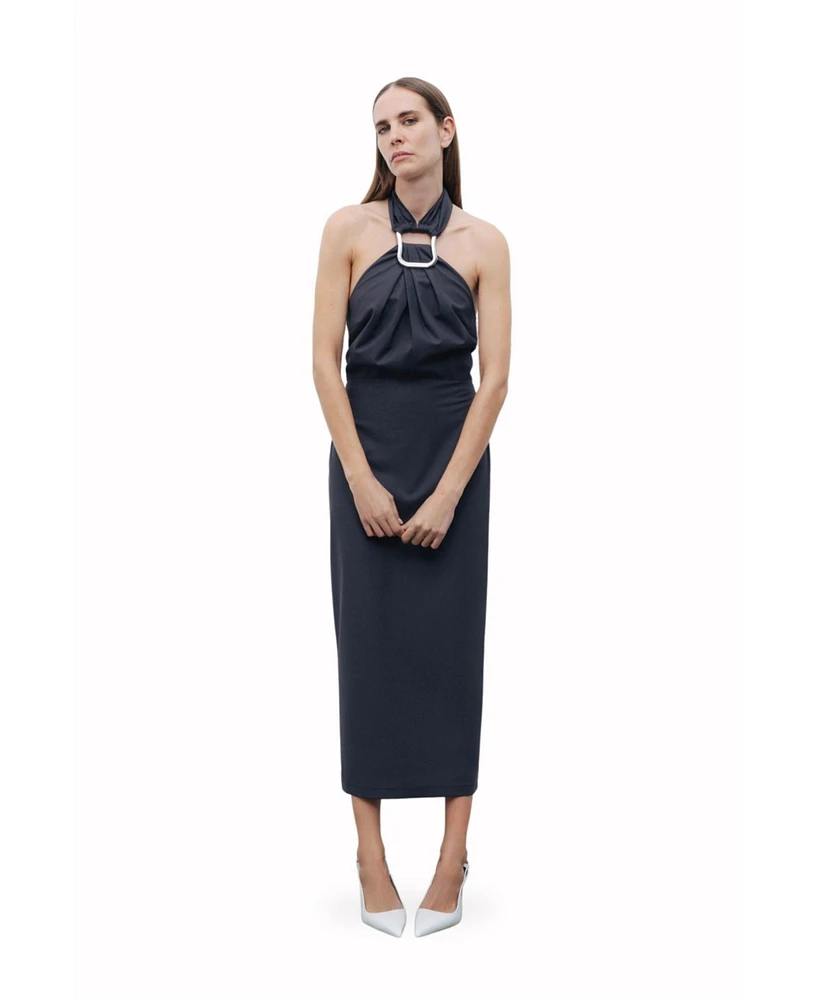 Nocturne Women's Halter Neck Midi Dress