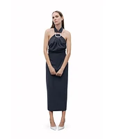 Nocturne Women's Halter Neck Midi Dress