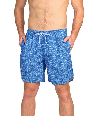 Tailorbyrd Men's Tie Dye Bursts Swim Shorts