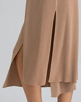 Pietro Brunelli Milano Women's Form-Fitting & Side Slits Maxi Tulip Cardigan