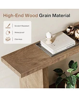 Tribesigns Console Table for Entryway, Wooden Sofa Table Behind Couch, for Living Room, Hallway, Foyer